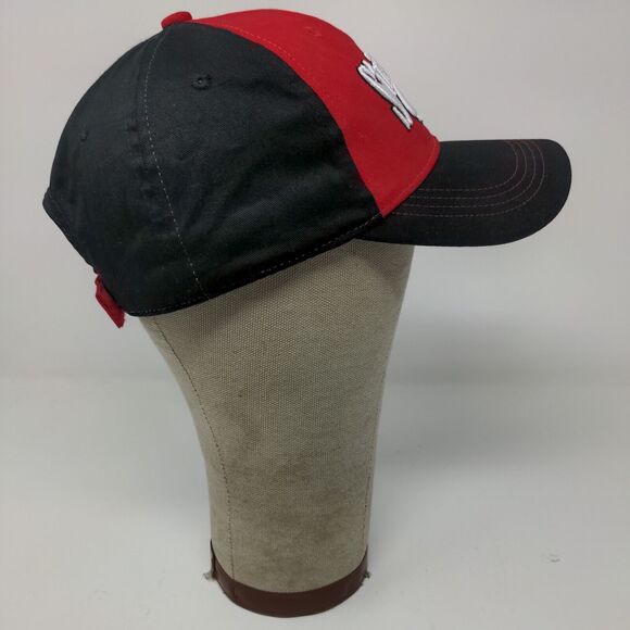 Strike King Fishing Lure Strapback Hat Red Black OSFM Embroidered Logo - Picture 6 of 12